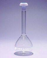 Pyrex� Volumetric flask, heavy duty, class A, works certified, USP/ISO/DIN tolerances SLW3151/02WC-5EA