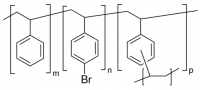 Poly(styrene-co-4-bromostyrene-co-divinylbenzene) 
