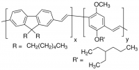 Poly((9,9-dihexyl-9H-fluorene-2,7-vinylene)-co-(1-methoxy-4-(2-ethylhexyloxy)-2,5-phenylenevinylene)), 95:5 mole ratio 656208-500MG