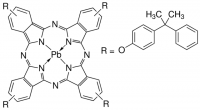 Lead(II) tetrakis(4-cumylphenoxy)phthalocyanine 