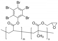 Poly(pentabromophenyl acrylate-co-glycidyl methacrylate)
