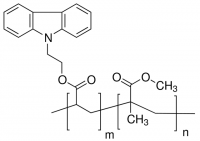 Poly[(methyl methacrylate)-co-(9-H-carbazole-9-ethyl acrylate)] 