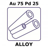 Gold-palladium alloy, Au75Pd25 