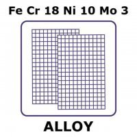 Stainless Steel - AISI 316 alloy, FeCr18Ni10Mo3 GF36611805-1EA