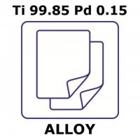 Titanium-palladium alloy, Ti99.85Pd0.15 