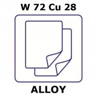 Tungsten-copper alloy, W72Cu28 