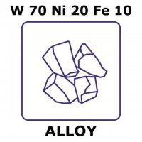 Tungsten-nickel-iron alloy, W70Ni20Fe10 GF09729377-1EA