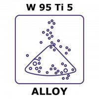 Tungsten-titanium alloy, W95Ti5 GF59620349-1EA