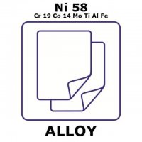 Waspaloy - heat resisting alloy, Ni58Cr19Co14MoTiAlFe GF81757020-1EA