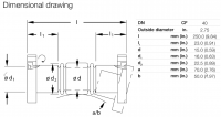 Вакуумный шланг DN 40 CF с поворотным фланцем Leybold 88557
